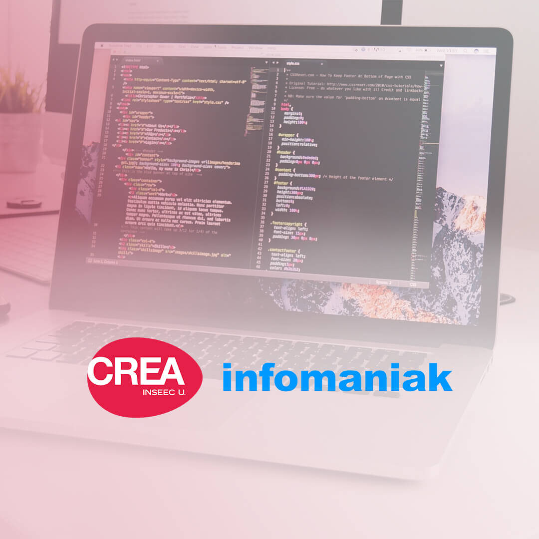 CREA Bachelor partenariat Infomaniak